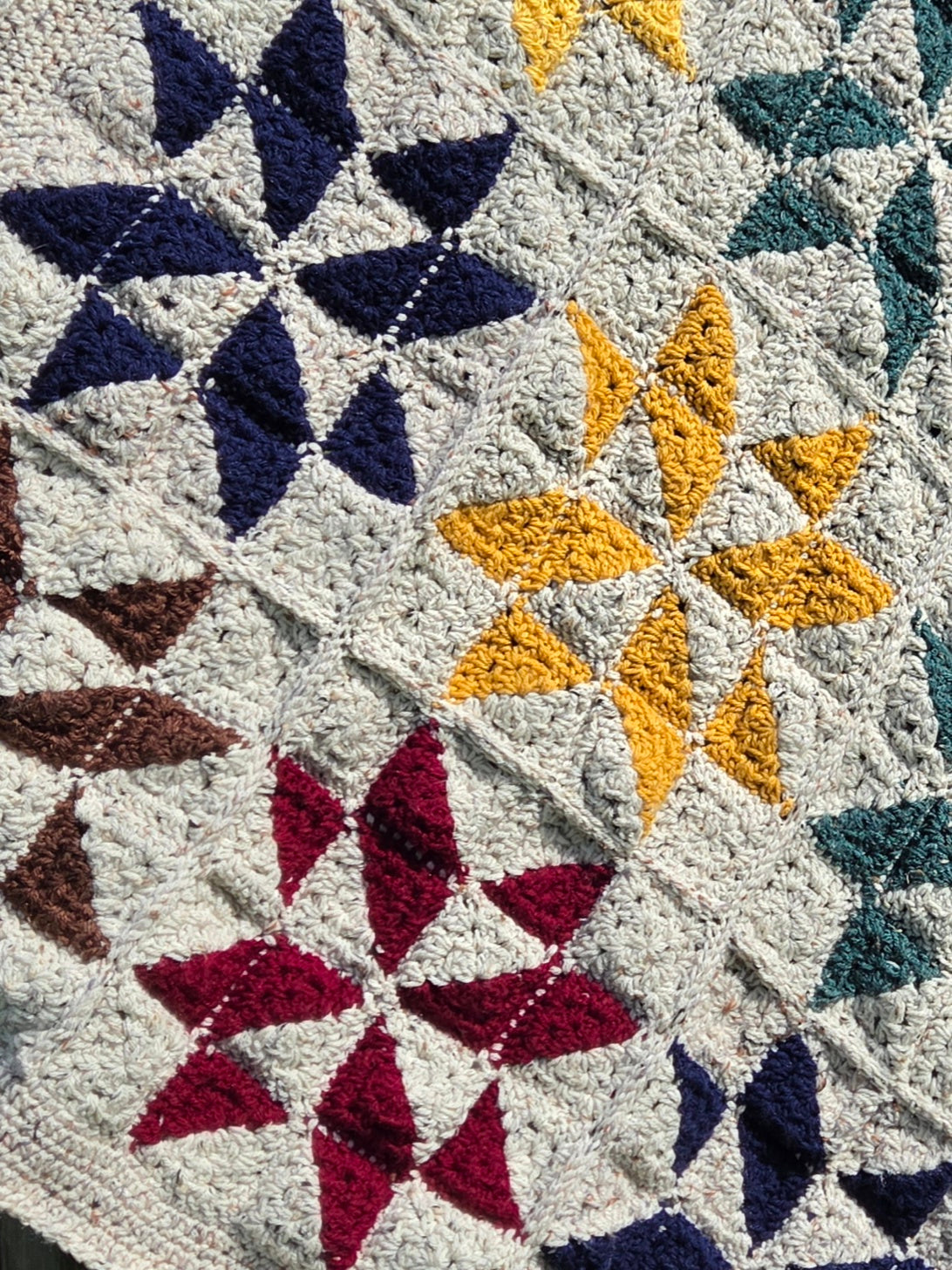 Americana Star Crochet Blanket — Heirloom-Quality Throw