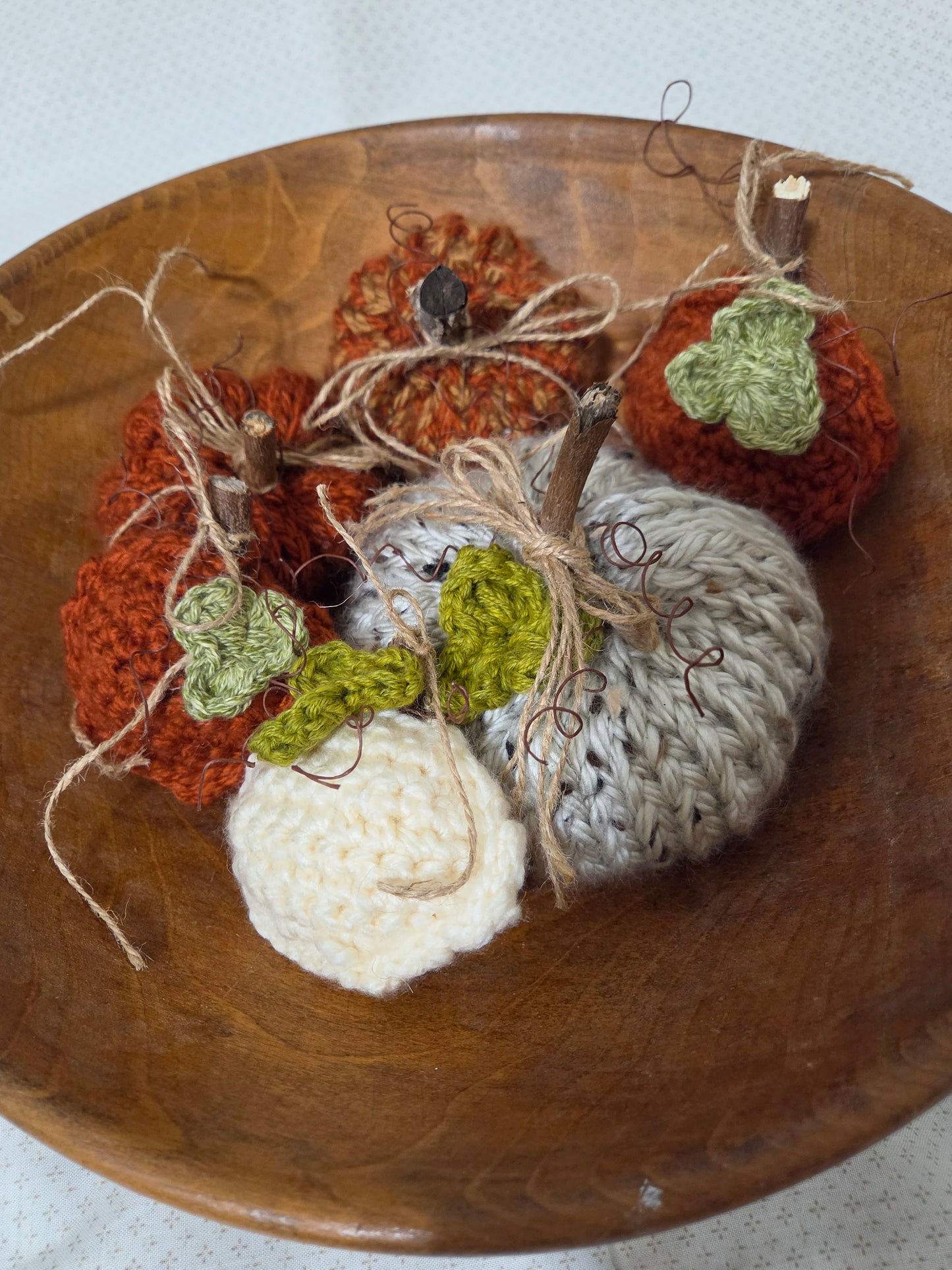 Handcrafted Crochet Pumpkins — Rustic Fall Décor
