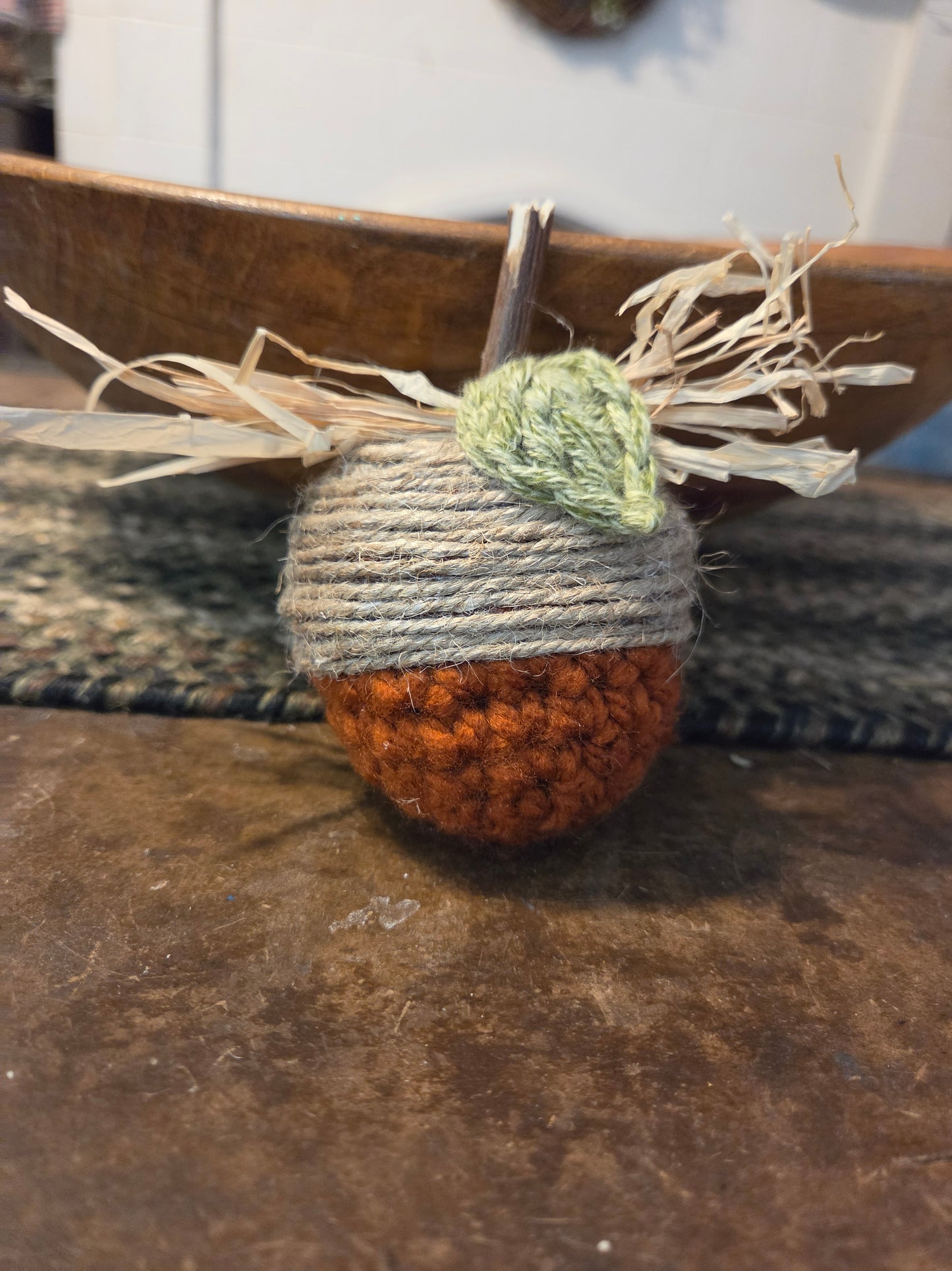 Handmade Primitive Crochet Acorns – Rustic Fall Bowl Fillers