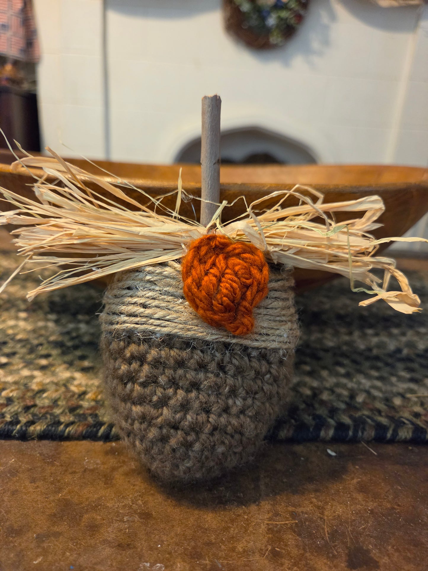 Handmade Primitive Crochet Acorns – Rustic Fall Bowl Fillers