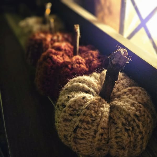 Handcrafted Crochet Pumpkins — Rustic Fall Décor