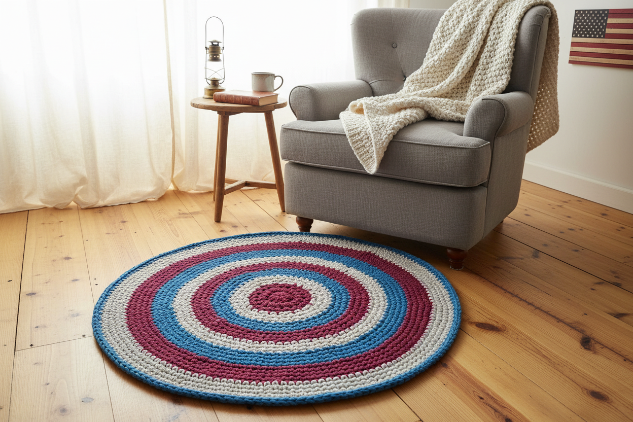 Americana Rug in Reading Nook